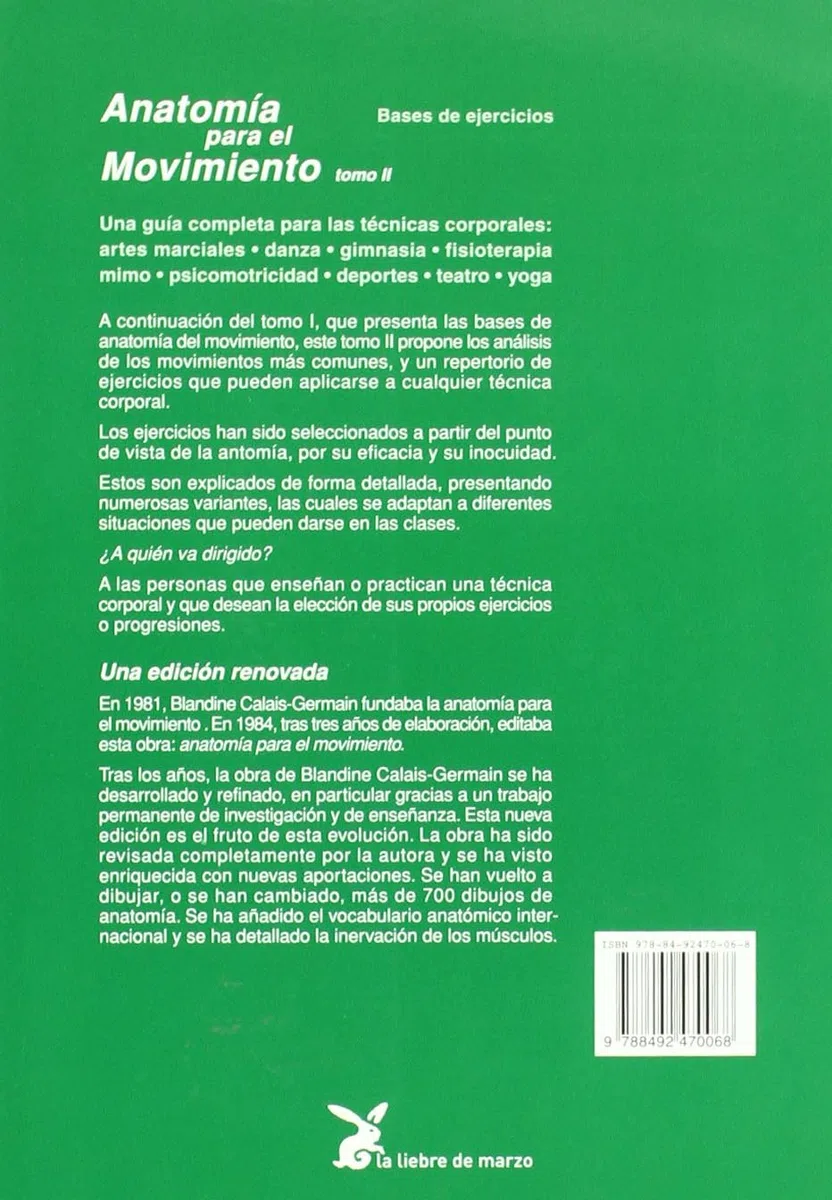 Anatomía para el movimiento. Bases de ejercicios - Tomo II