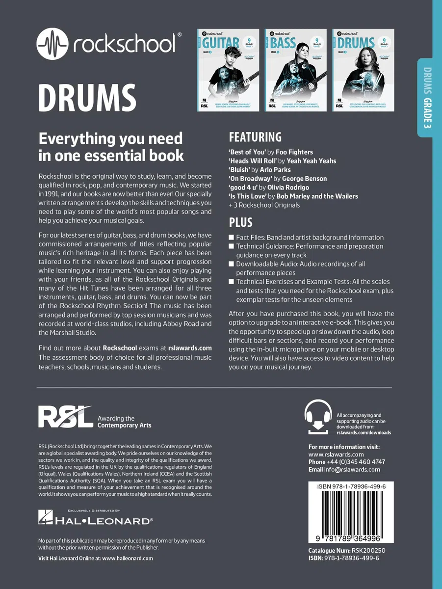 Rockschool Drums Grade 3 (2024)