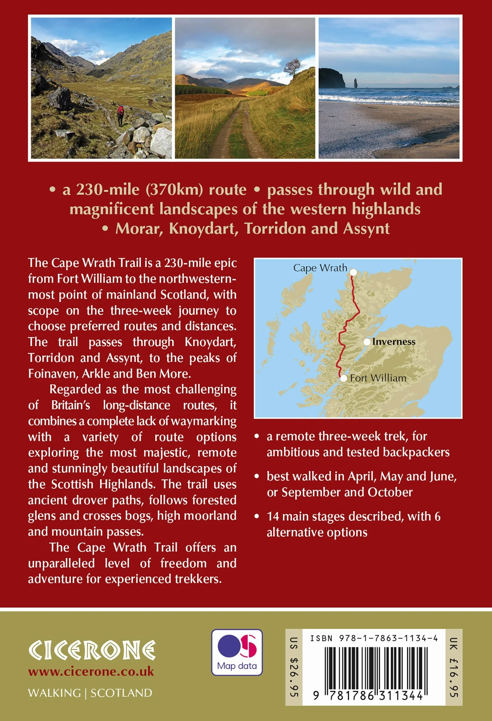 Walking the Cape Wrath Trail: Backpacking through the Scottish Highlands: Fort William to Cape Wrath (Cicerone Multi-day Walking Guides)