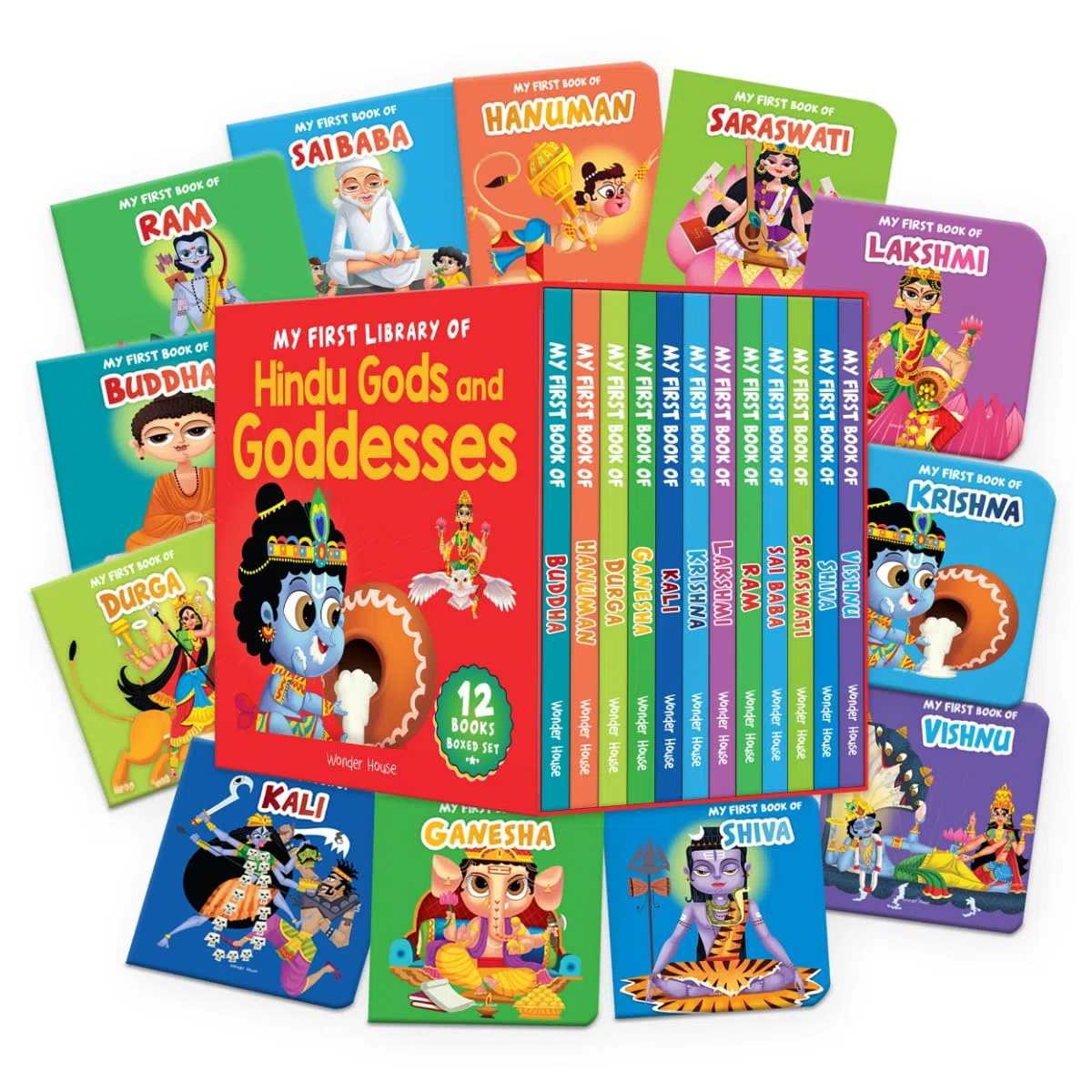 My first little stories of Gods and goddesses Boxed set of 12 books (My First Books of Hindu Gods and Goddess)