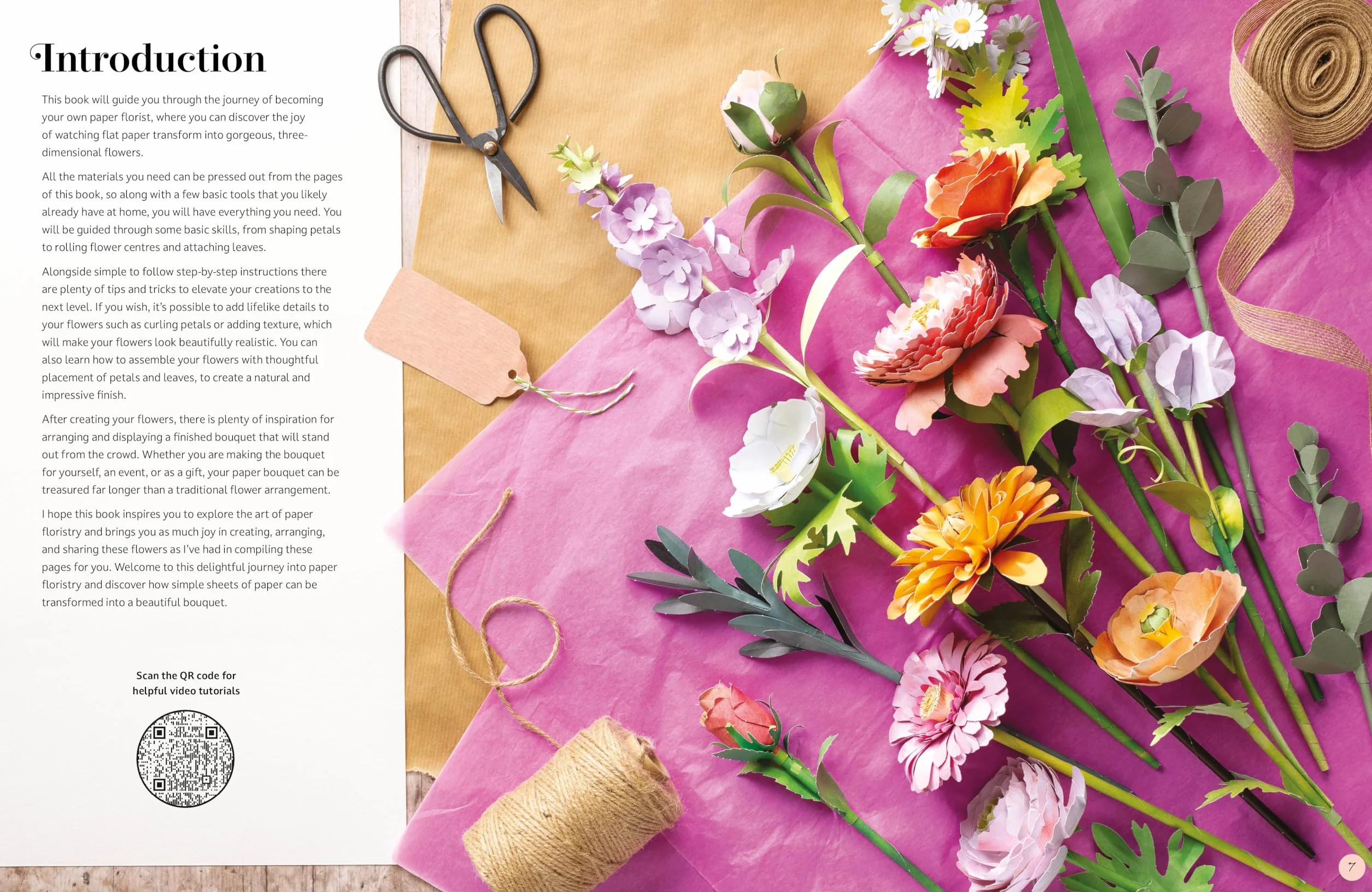 The Bouquet in a Book: Pre-punched pages to press out and make paper flowers: 1