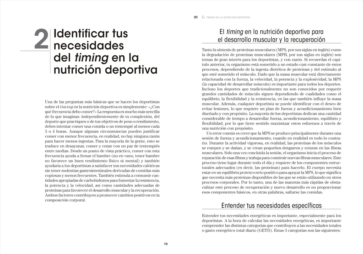 El Timing en la nutrición deportiva: Estrategias nutricionales para alcanzar el máximo rendimiento (DEPORTES)