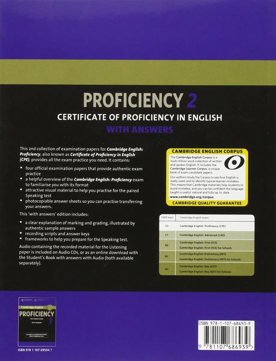 Cambridge English Proficiency 2 Student's Book with Answers
