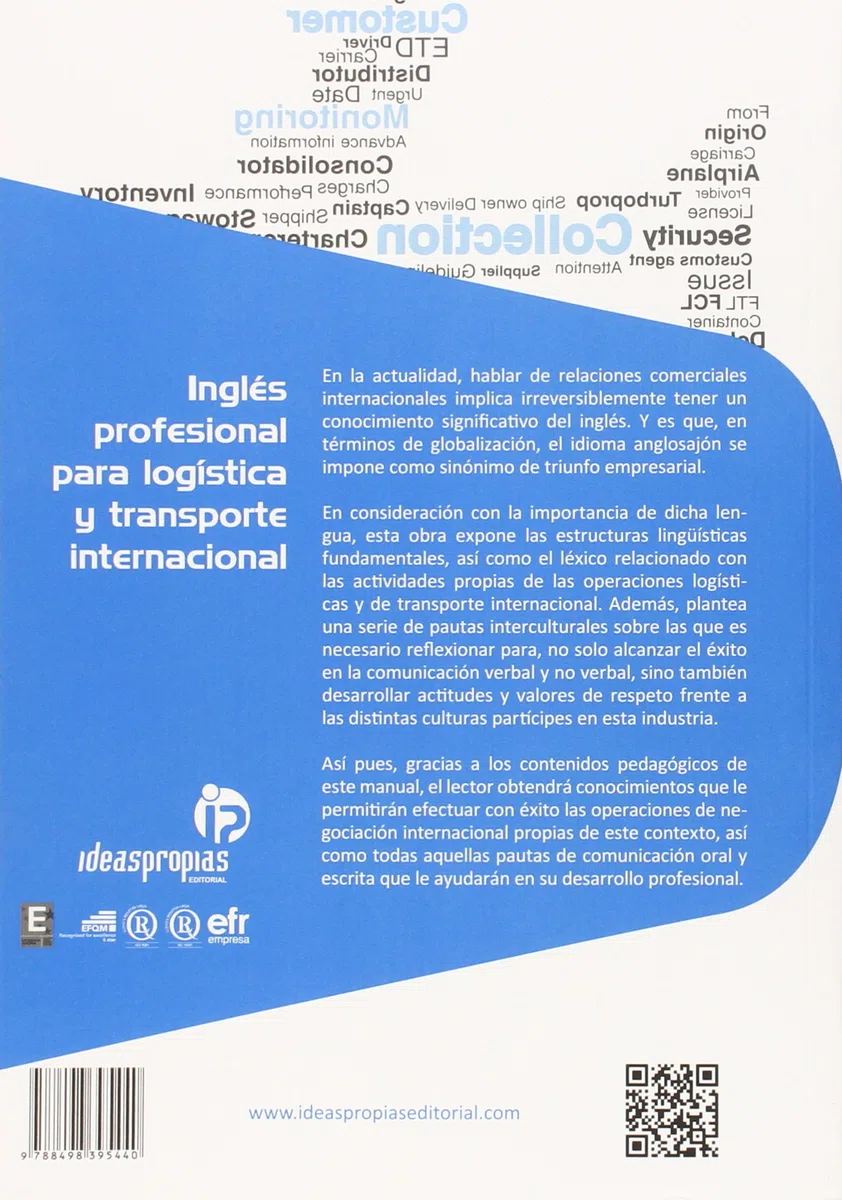 Inglés profesional para logística y transporte internacional: Relaciones comerciales en gestión y tránsito de mercancías (Comercio y marketing)