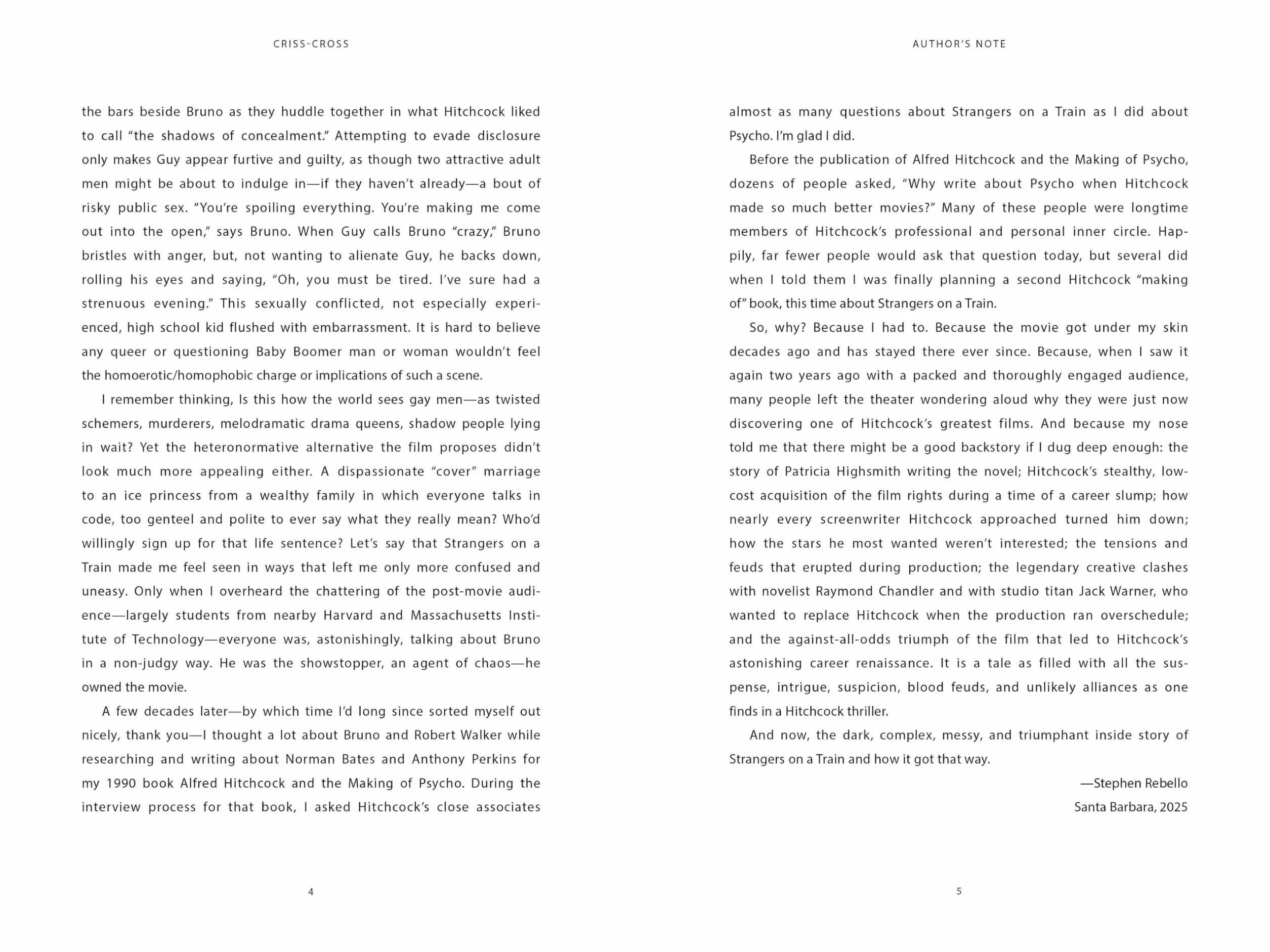 Criss-Cross: The Making of Strangers on a Train, Hitchcock's Dazzling, Subversive Masterpiece