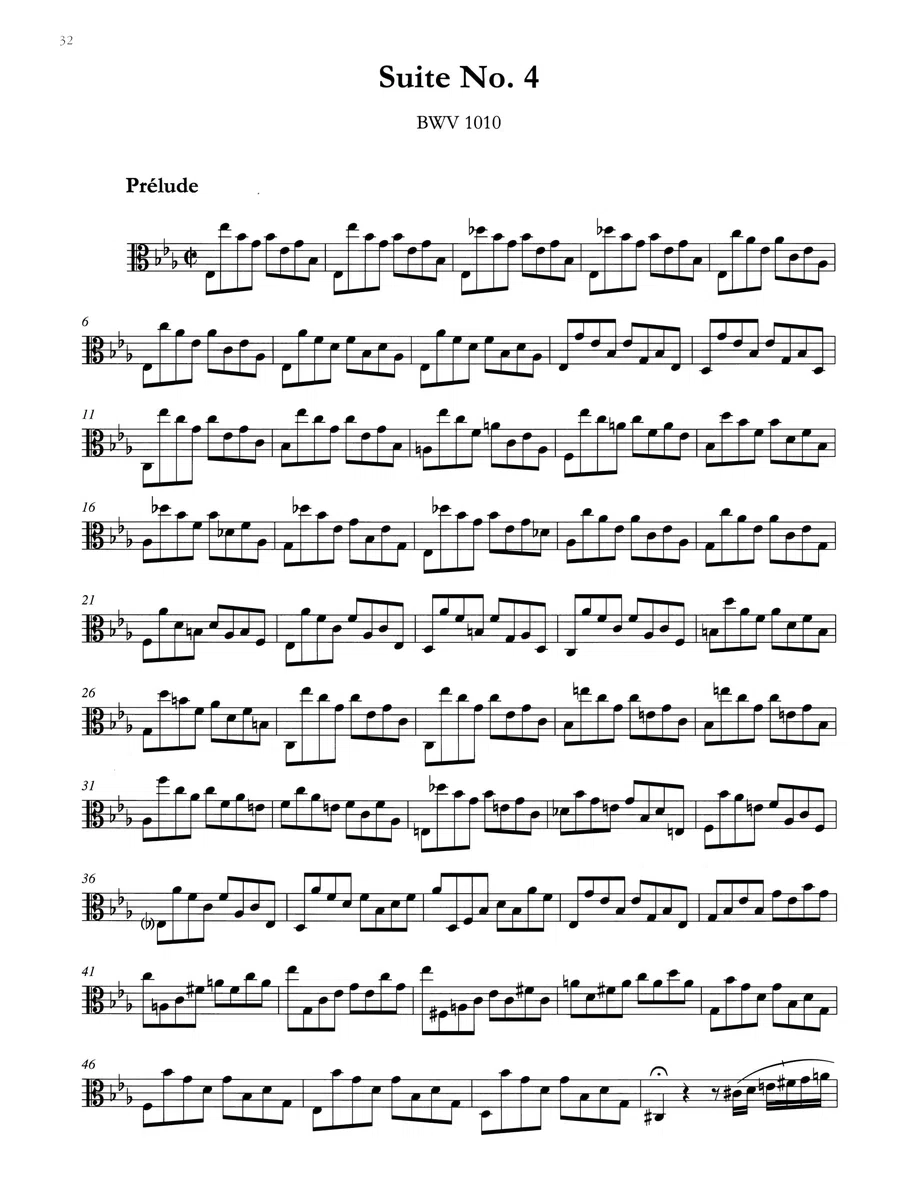 Johann sebastian bach : 6 suites for solo violoncello bwv 1007-1012 - transcription pour alto: Transcription for Viola solo