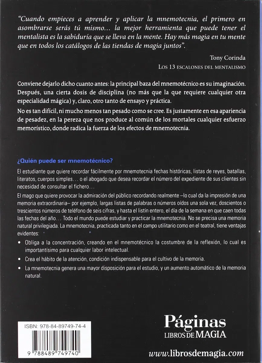 Mnemotecnia teatral (SIN COLECCION)