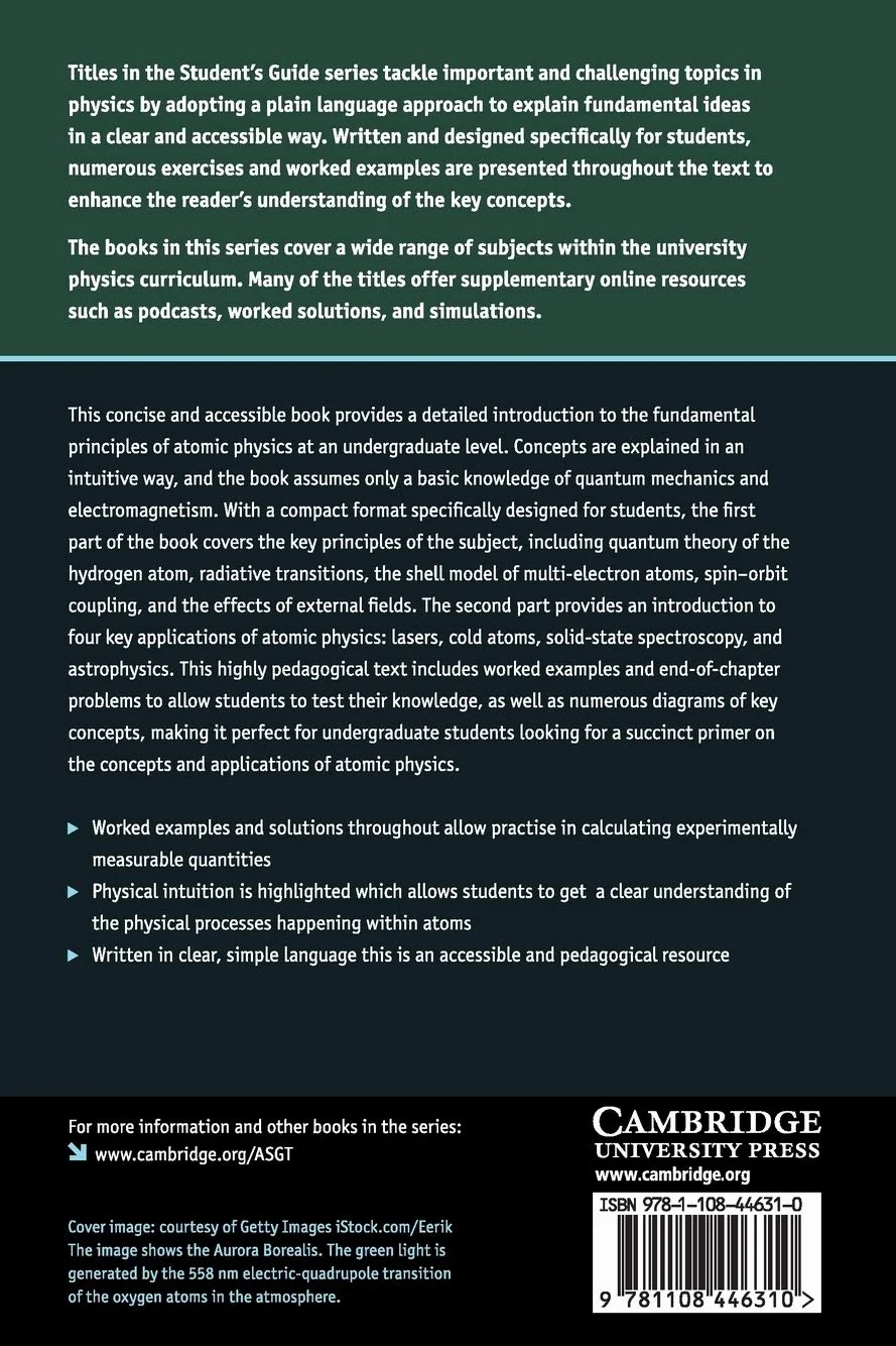 A Student's Guide to Atomic Physics