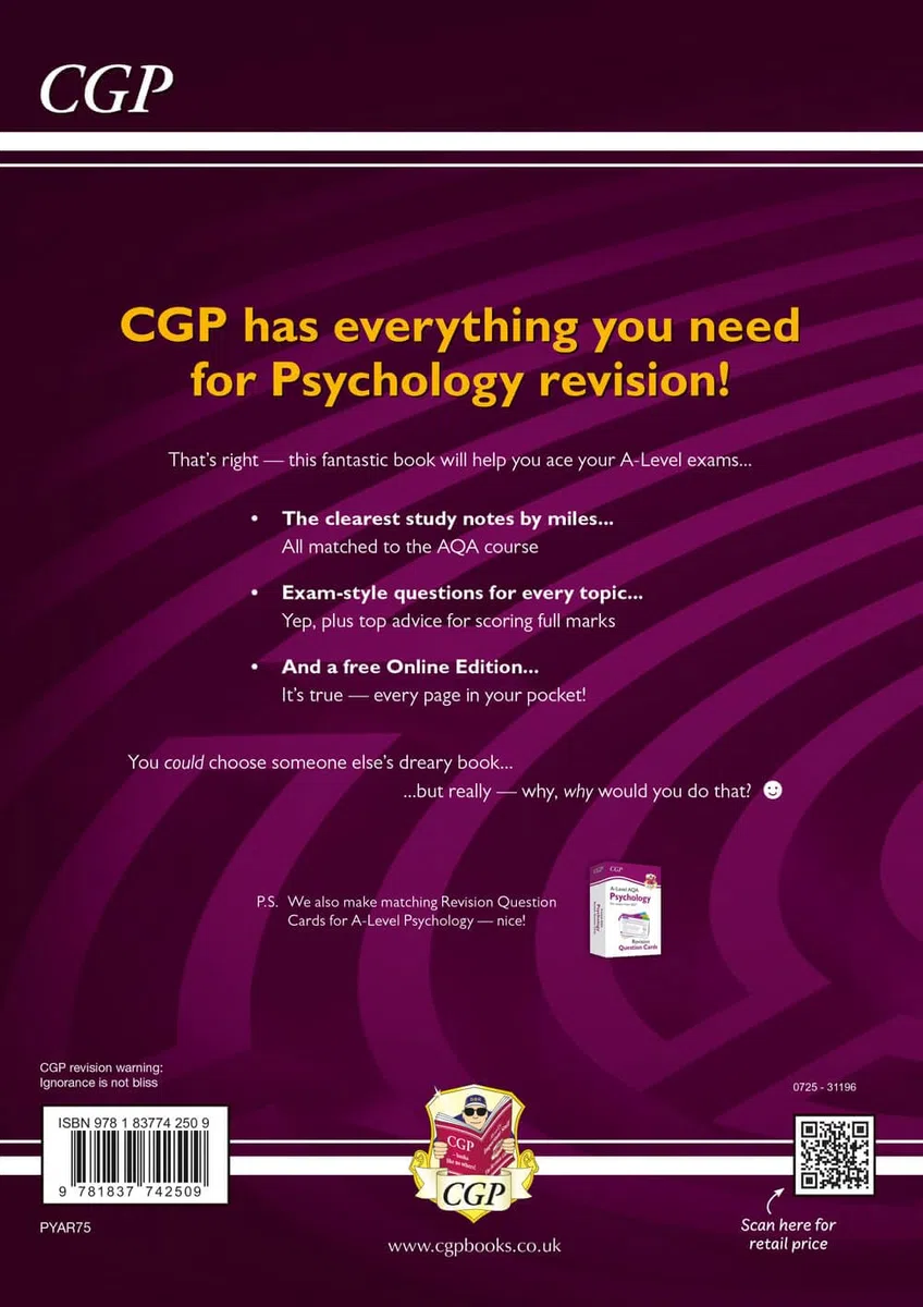 New A-Level Psychology: AQA Complete Revision & Practice with Online Edition (For exams from 2027)
