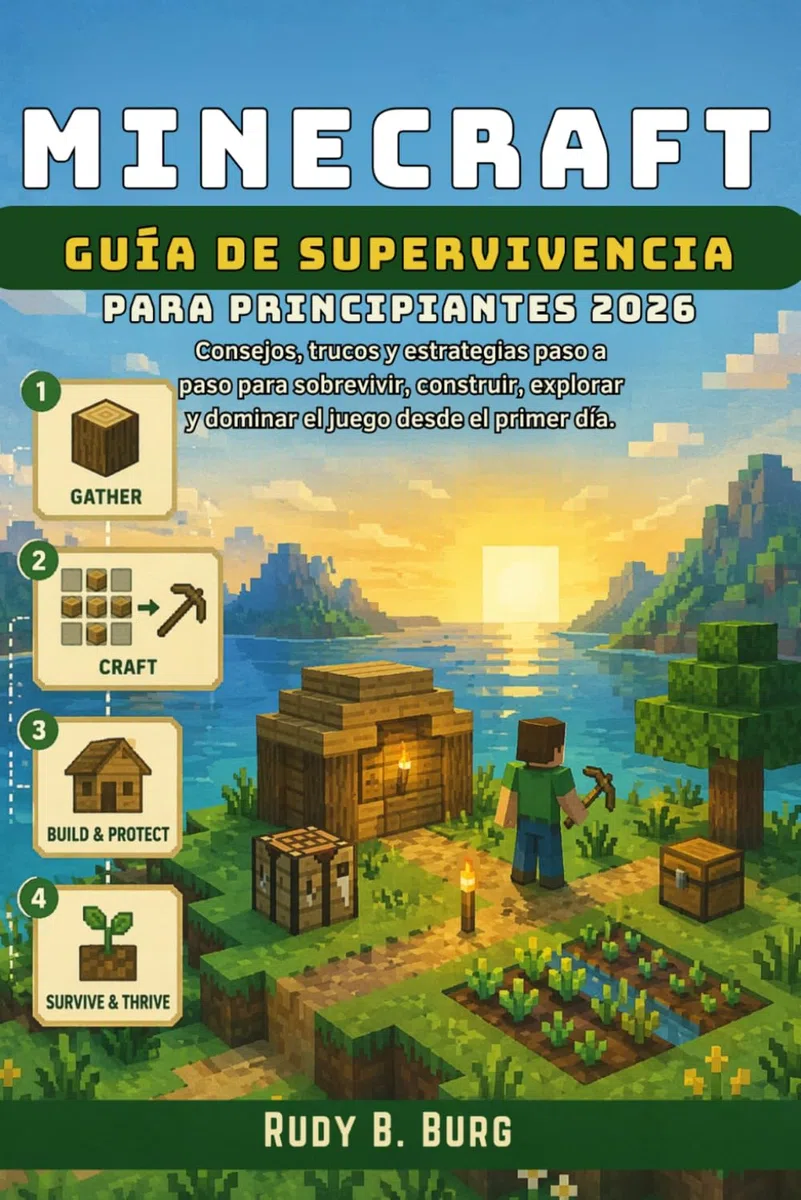 Guía de supervivencia de Minecraft para principiantes 2026: Consejos, trucos y estrategias paso a paso para sobrevivir, construir, explorar y dominar el juego desde el primer día.
