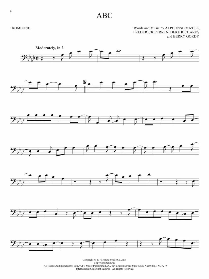 101 popular songs for trombone