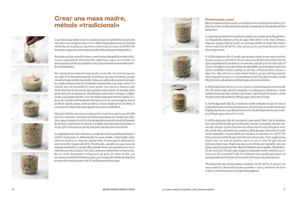 Masa madre paso a paso: Un curso para aprender de forma fácil todas las técnicas, recetas y trucos (Cocina de autor)