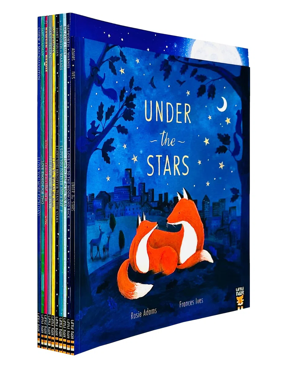 I Love You Series Children Picture 10 Books Collection Set(Moon and Black, Under the Stars, Just the Way You are,Forever and a Day,Brighter than the Stars,With all my Heart, Love you Forever & More)