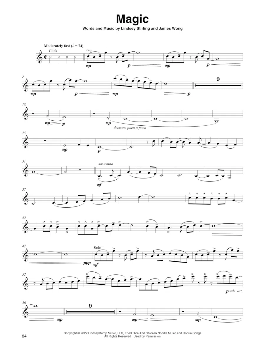 Lindsey Stirling - Snow Waltz: Violin Play-Along Volume 82