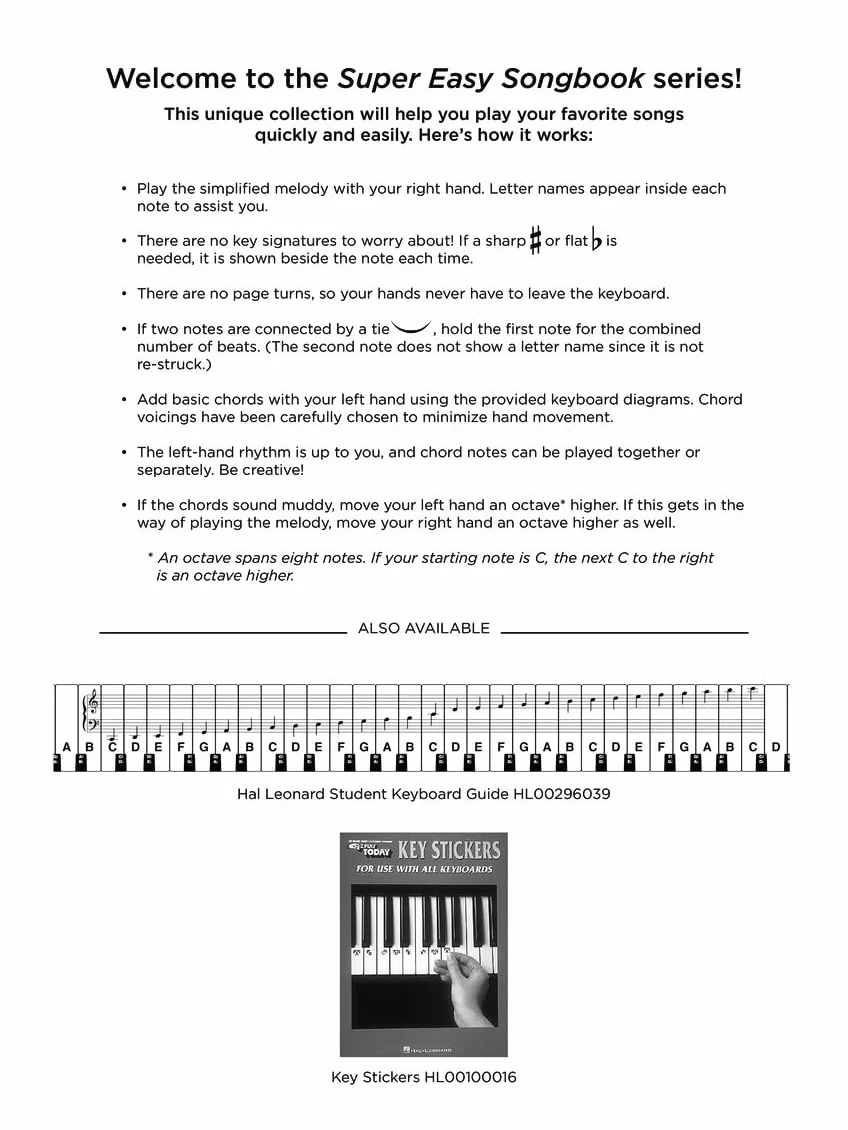 Classical - super easy songbook piano