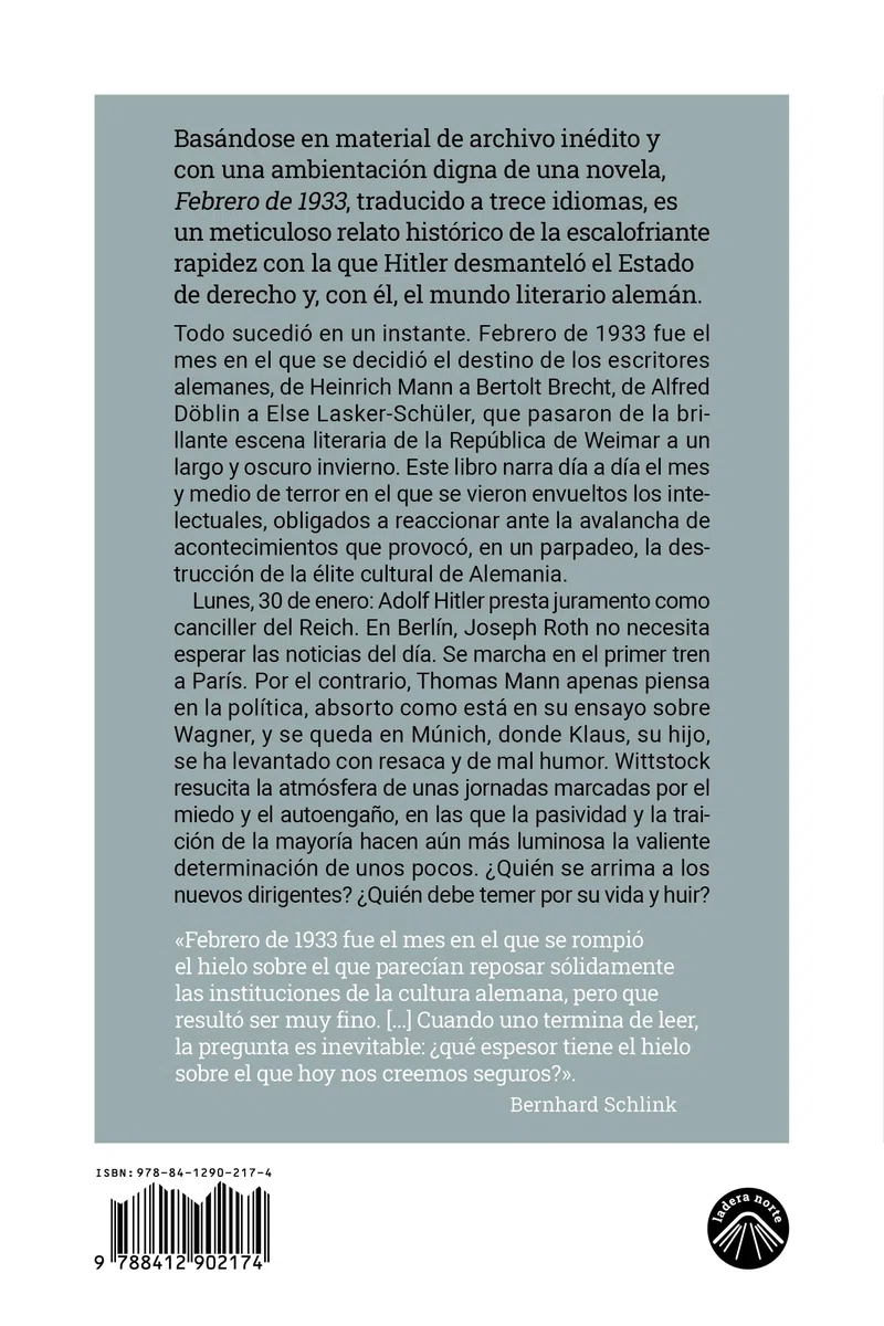 Febrero de 1933: El invierno de la literatura (La espuma de los días)