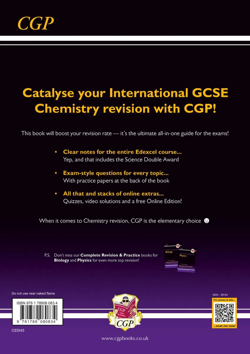 Edexcel International GCSE Chemistry Complete Revision & Practice: Includes Online Videos & Quizzes (CGP IGCSE Chemistry)