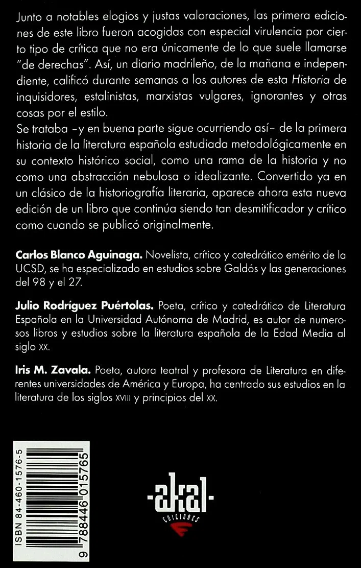 Historia social de la literatura española (2 volúmenes): 56 (Básica de Bolsillo)