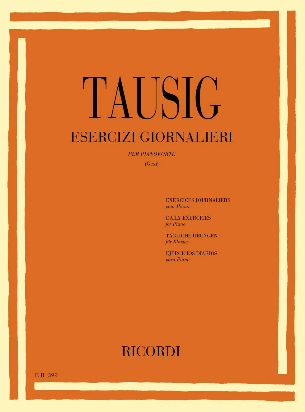 Esercizi giornalieri piano