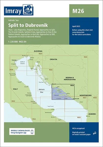 M26 Split to Dubrovnik: 26 (M Charts)