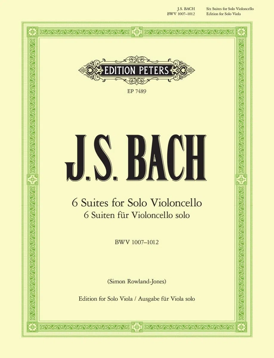 Johann sebastian bach : 6 suites for solo violoncello bwv 1007-1012 - transcription pour alto: Transcription for Viola solo