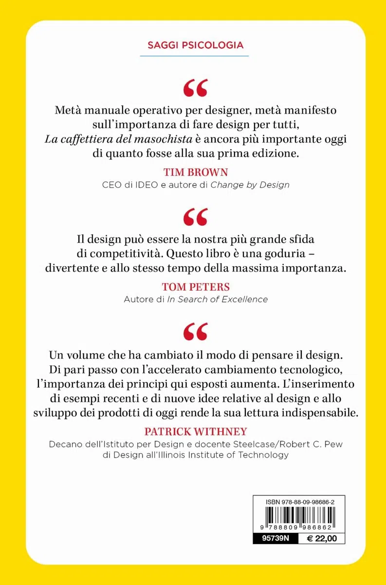 La caffettiera del masochista. Il design degli oggetti quotidiani (Saggi. Psicologia)