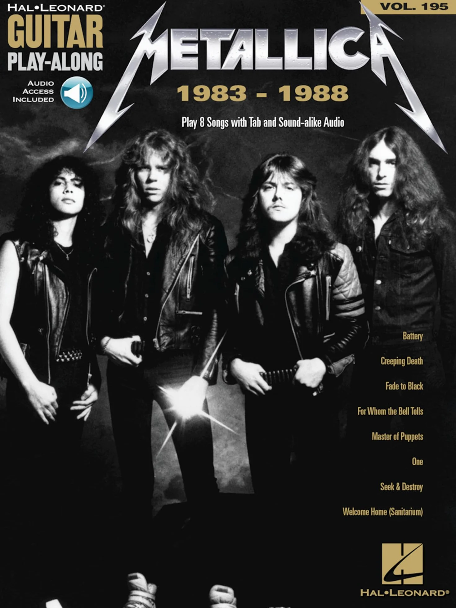 Guitar play-along volume 195 - metallica: 1983-1988 - recueil + enregistrement(s) en ligne