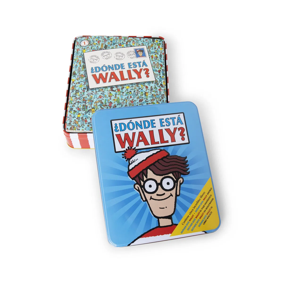 ¿Dónde está Wally? - En una caja metálica que contiene cinco increíbles libros: ¿Dónde está Wally? | ¿Dónde está Wally ahora? | ¿Dónde está Wally? El ... Wally? El libro mágico (Busca y encuentra)