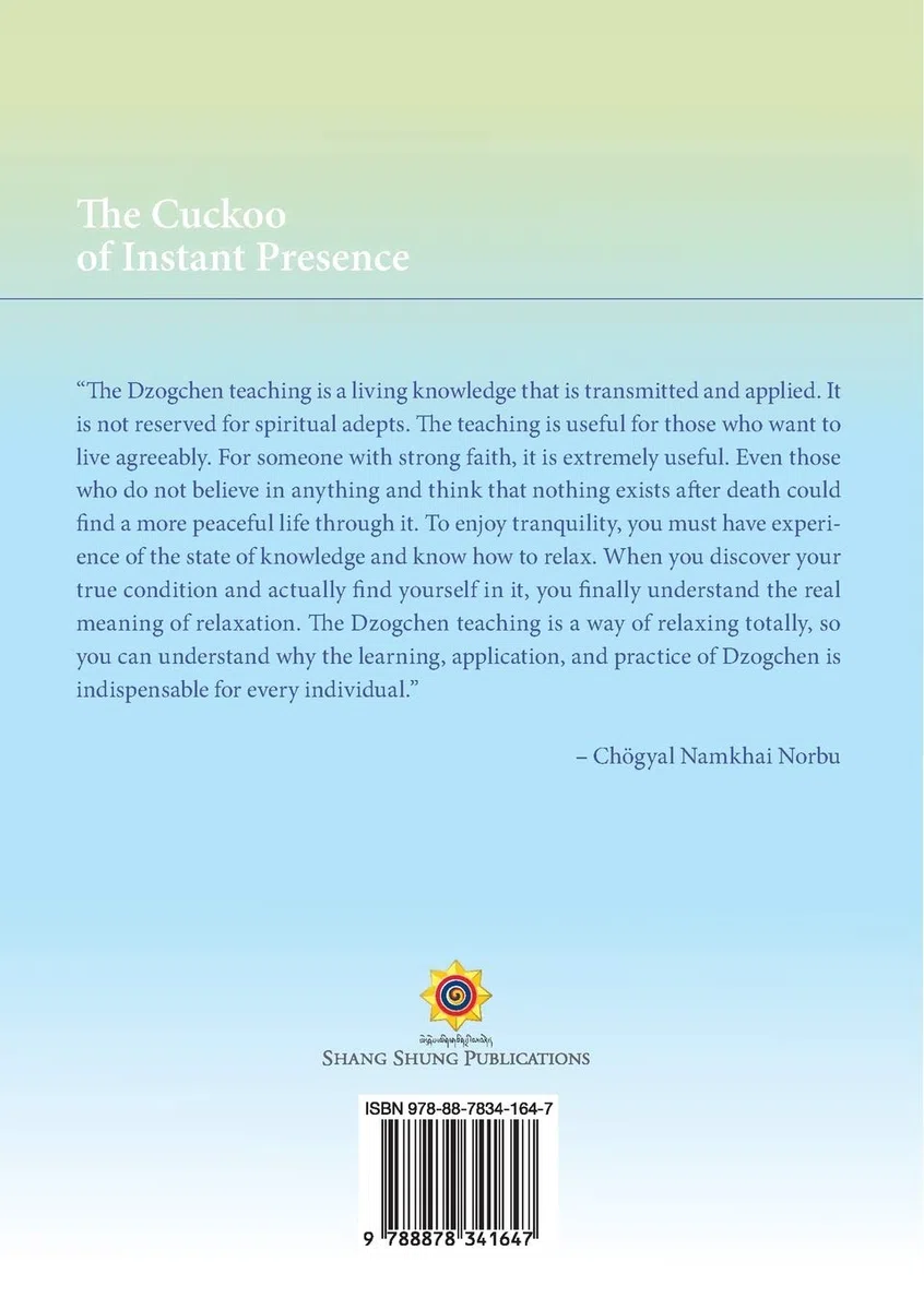 The Cuckoo of Instant Presence: The Six Vajra Verses