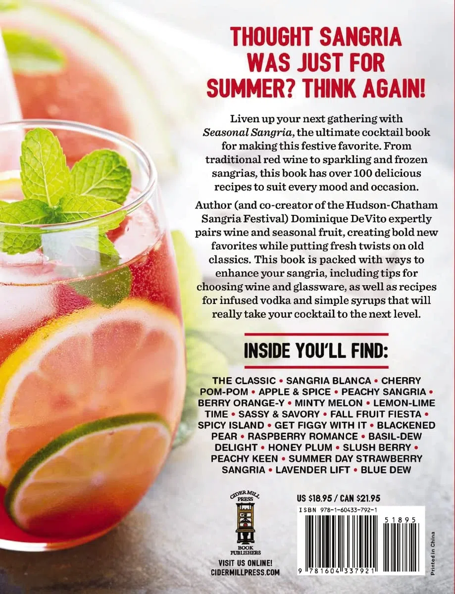 Seasonal Sangria | Softcover: 101 Delicious Recipes to Enjoy All Year Long! (The Art of Entertaining)
