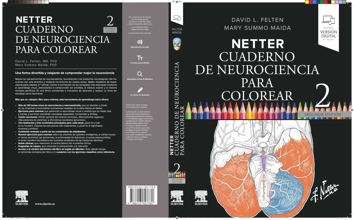 Netter. Cuaderno de neurociencia para colorear
