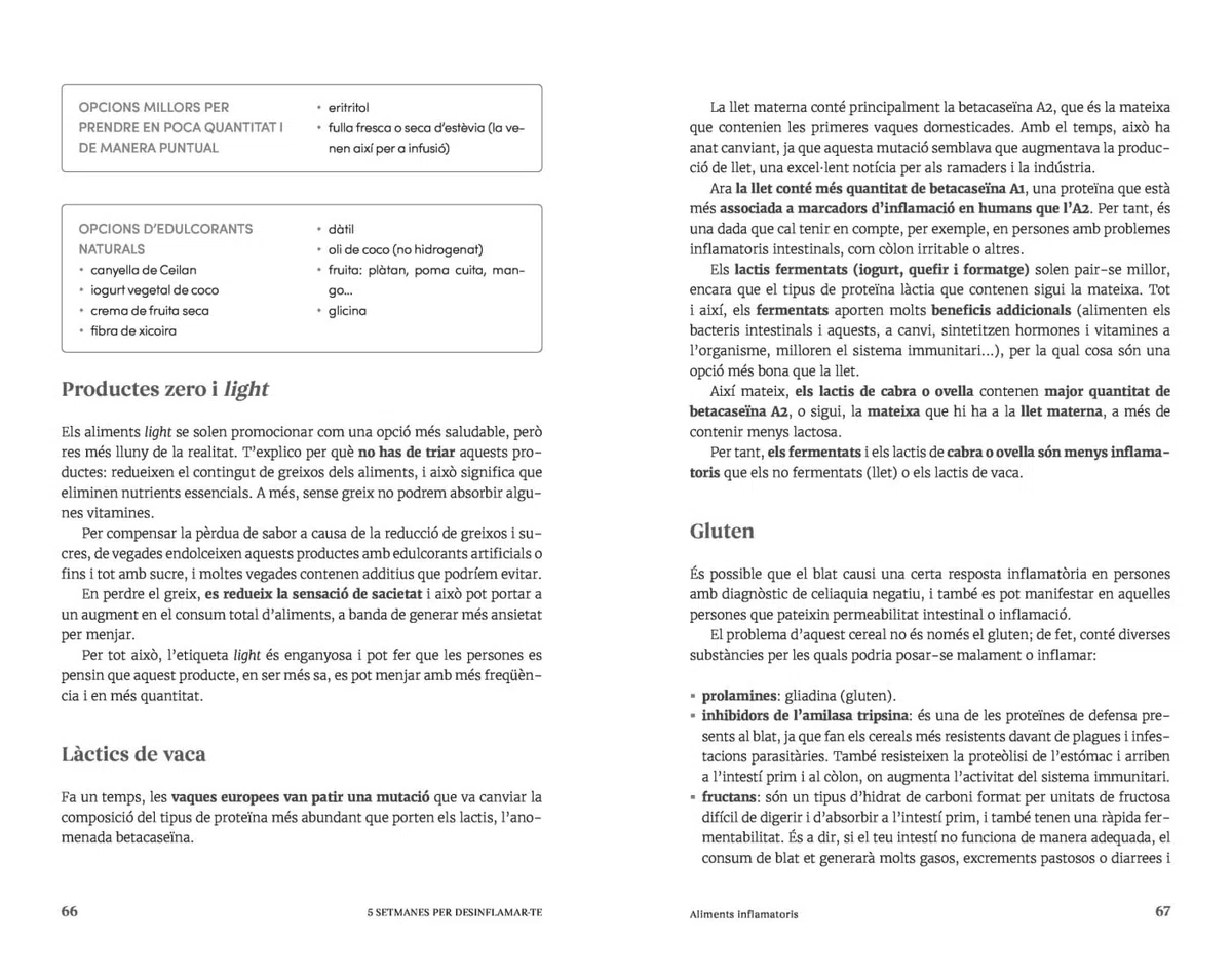 5 setmanes per desinflamar-te (Divulgació)