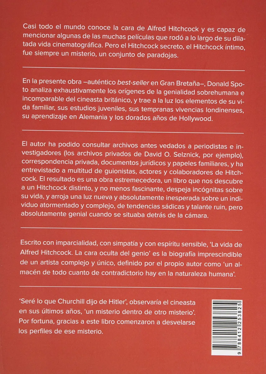 La vida de Alfred Hitchcock: La cara oculta del genio (BIBLIOTECA DEL MAGO DEL SUSPENSE)
