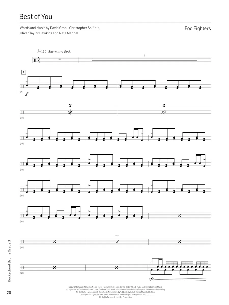 Rockschool Drums Grade 3 (2024)