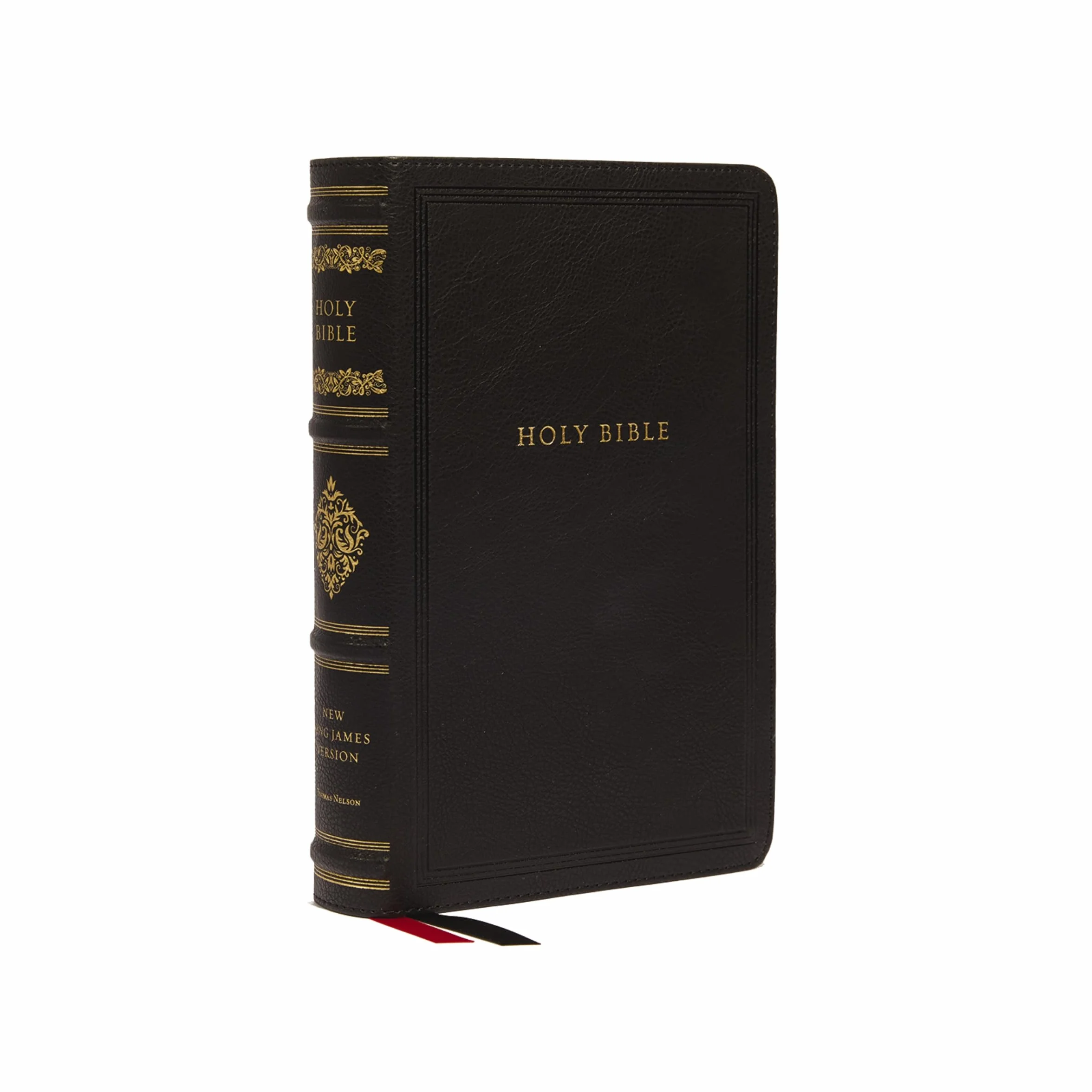 NKJV, Personal Size Reference Bible, Sovereign Collection, Leathersoft, Black, Red Letter, Comfort Print: Holy Bible, New King James Version