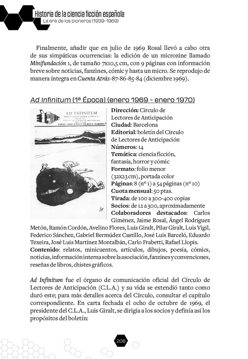 Historia de la ciencia ficcion española i. cartone: La Era de los Pioneros (1939-1969)