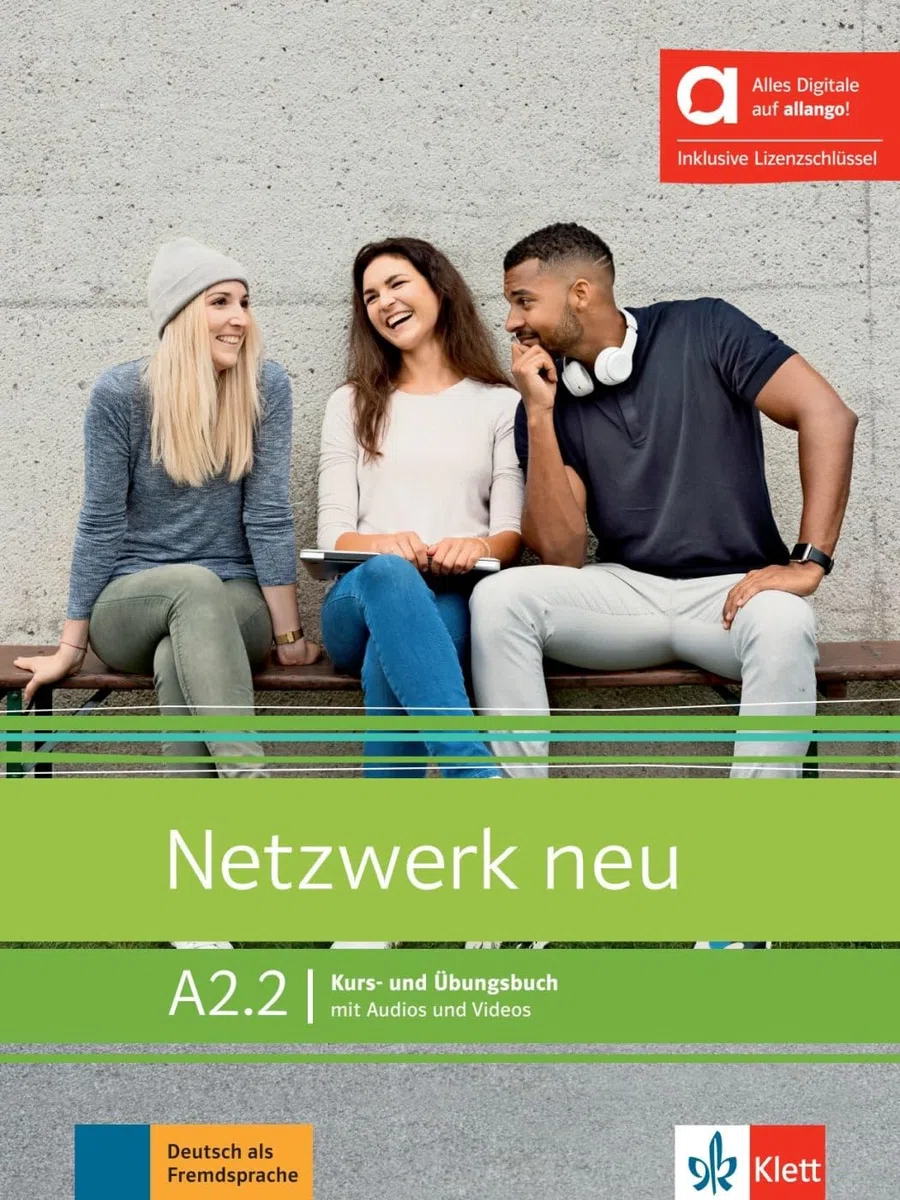 Netzwerk neu a2.2, libro del alumno y de ejercicios edicion hibrida allango: Course and workbook with audios and videos including licence key allango (24 months)