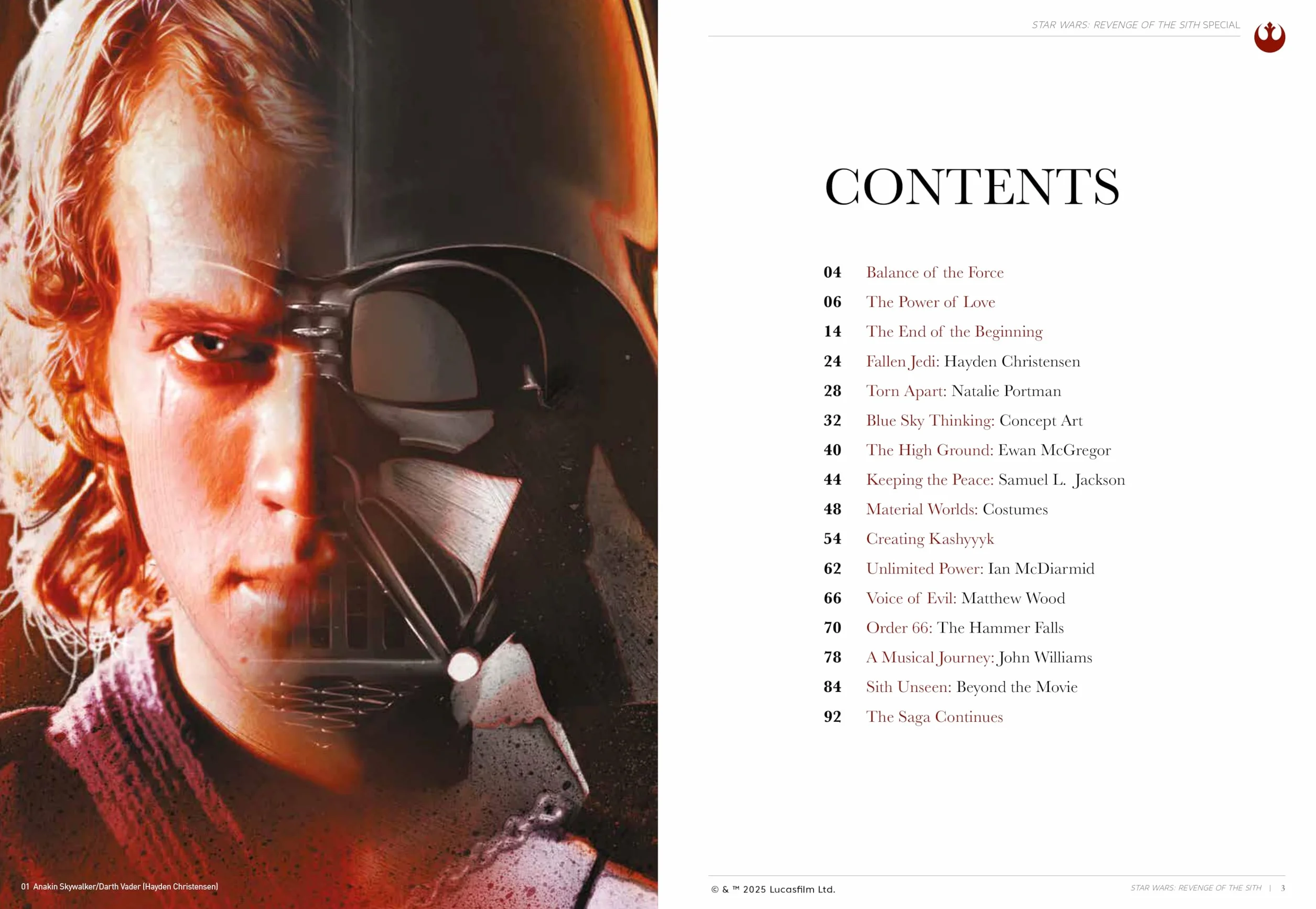 STAR WARS INSIDER PRESENTS REVENGE OF SITH 20TH ANN SP ED HC