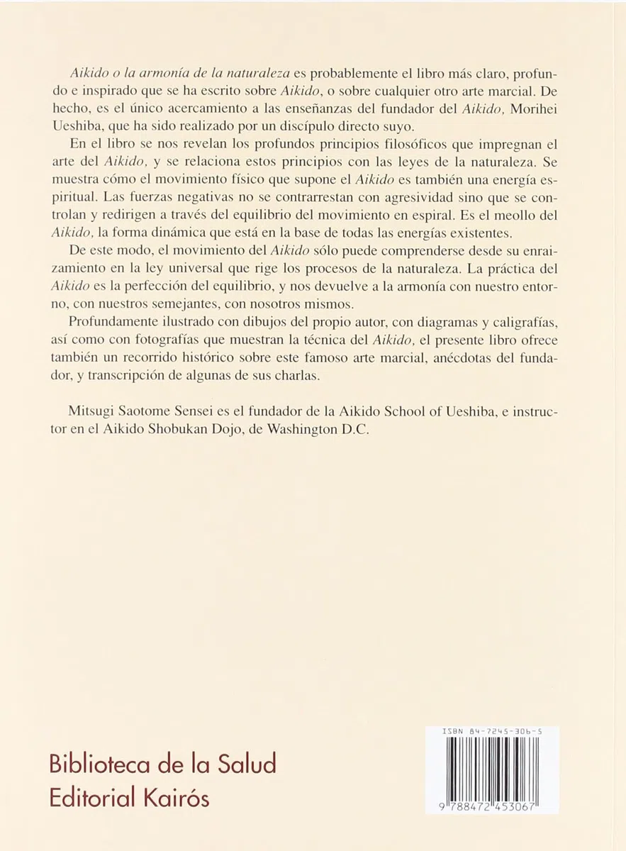 Aikido: O la armonía de la naturaleza (Biblioteca de la Salud)