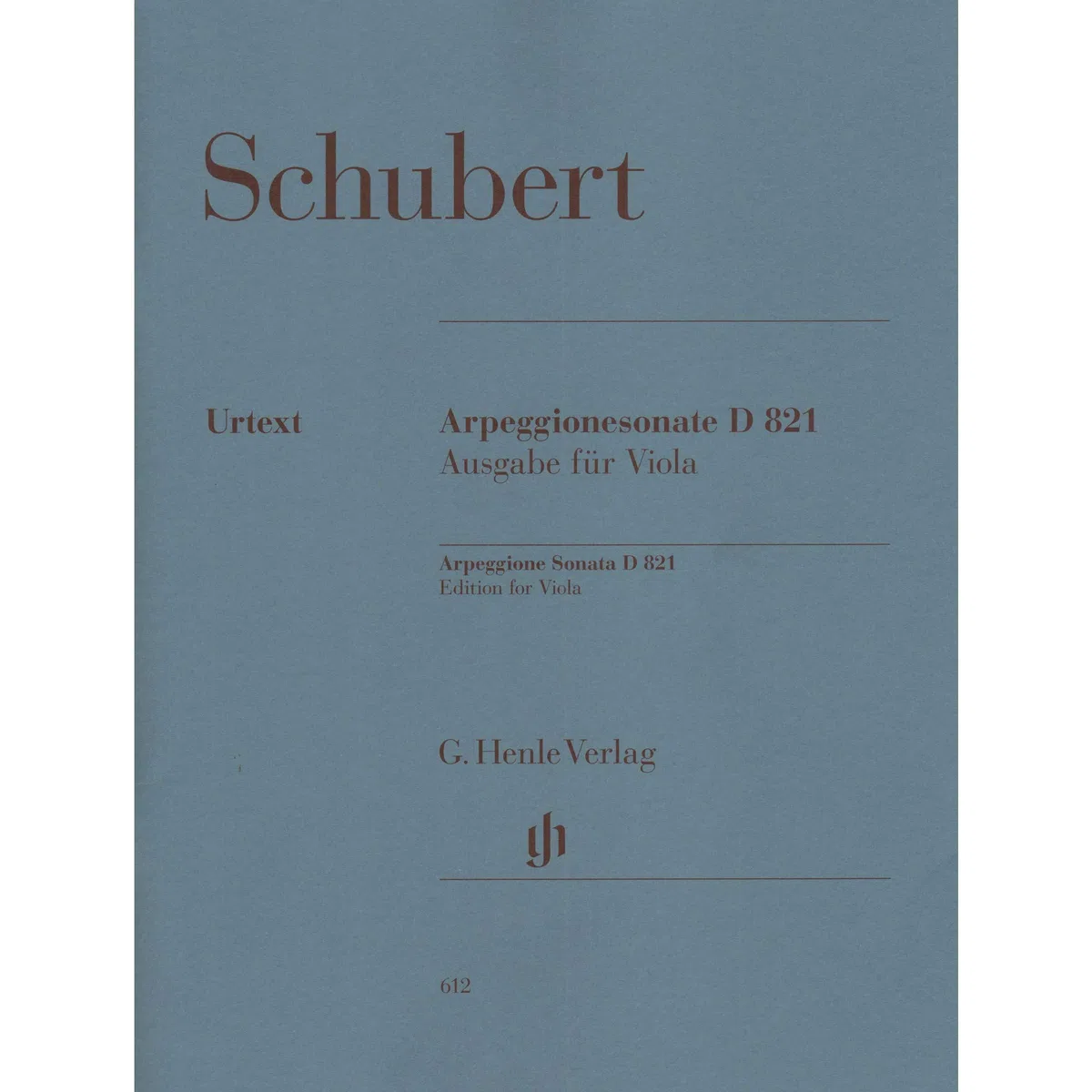 Sonate pour piano et arpeggione en la mineur d 821 (op. post.) alto et piano: Instrumentation: Viola and Piano