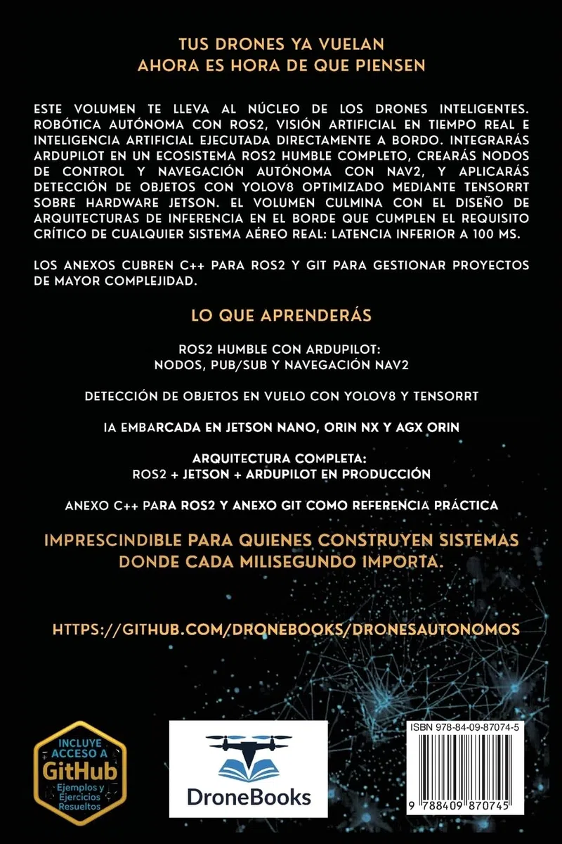 Drones Autónomos II: Robótica, Visión Artificial, IA