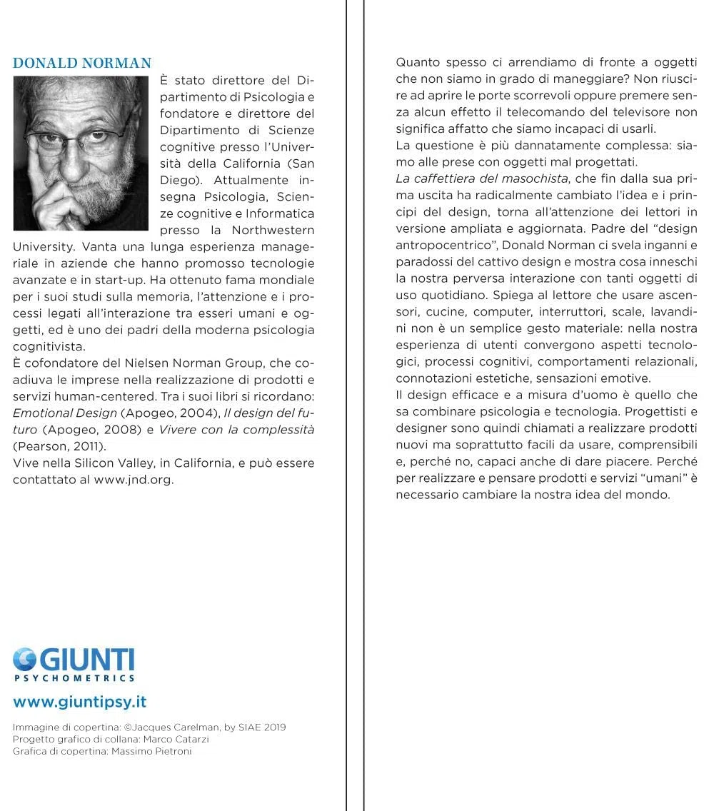 La caffettiera del masochista. Il design degli oggetti quotidiani (Saggi. Psicologia)