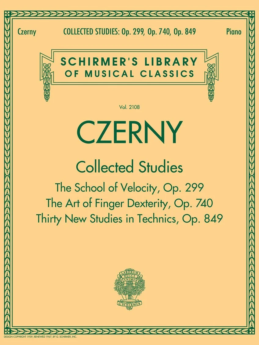 Schirmer's library of musical classics - czerny: collected studies - op. 299, op. 740, op. 849 piano (Schimer's Library of Musical Classics, Vol. 2108, 2108)