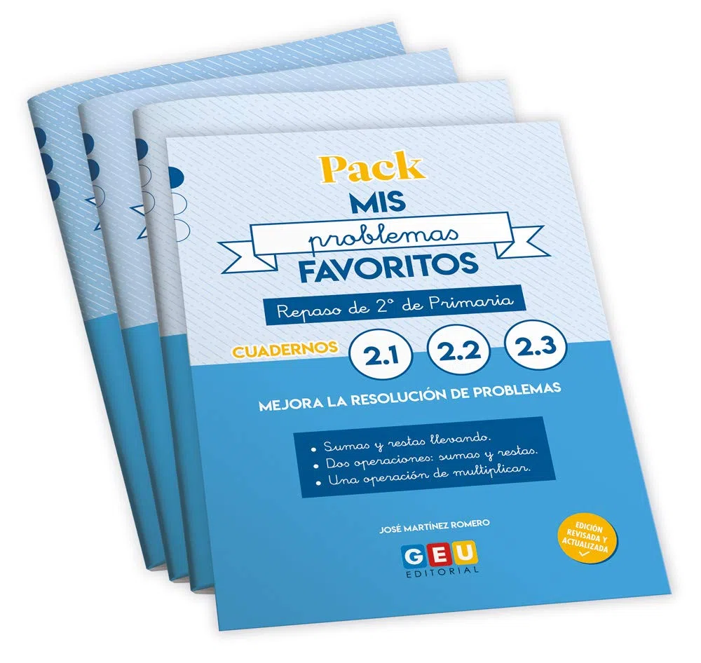 PACK PROBLEMAS MATEMATICAS 2 PRIMARIA | Sumas y Restas Con Llevadas 2 Primaria | Mis Problemas Favoritos 2.1, 2.2 y 2.3