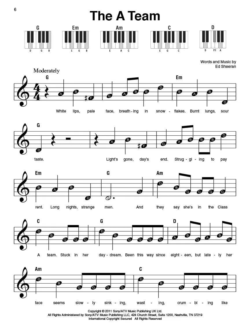Hit songs - super easy songbook - piano