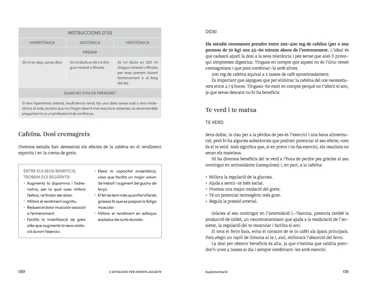 5 setmanes per desinflamar-te (Divulgació)