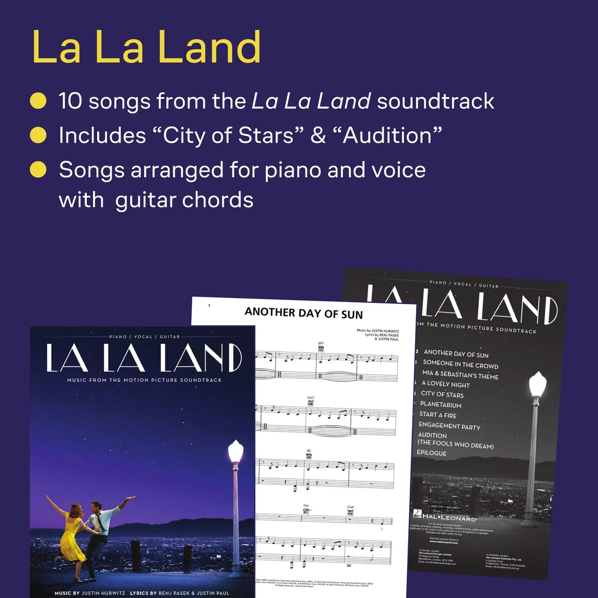 LA LA LAND: Music from the Motion Picture Soundtrack: Piano / Vocal / Guitar