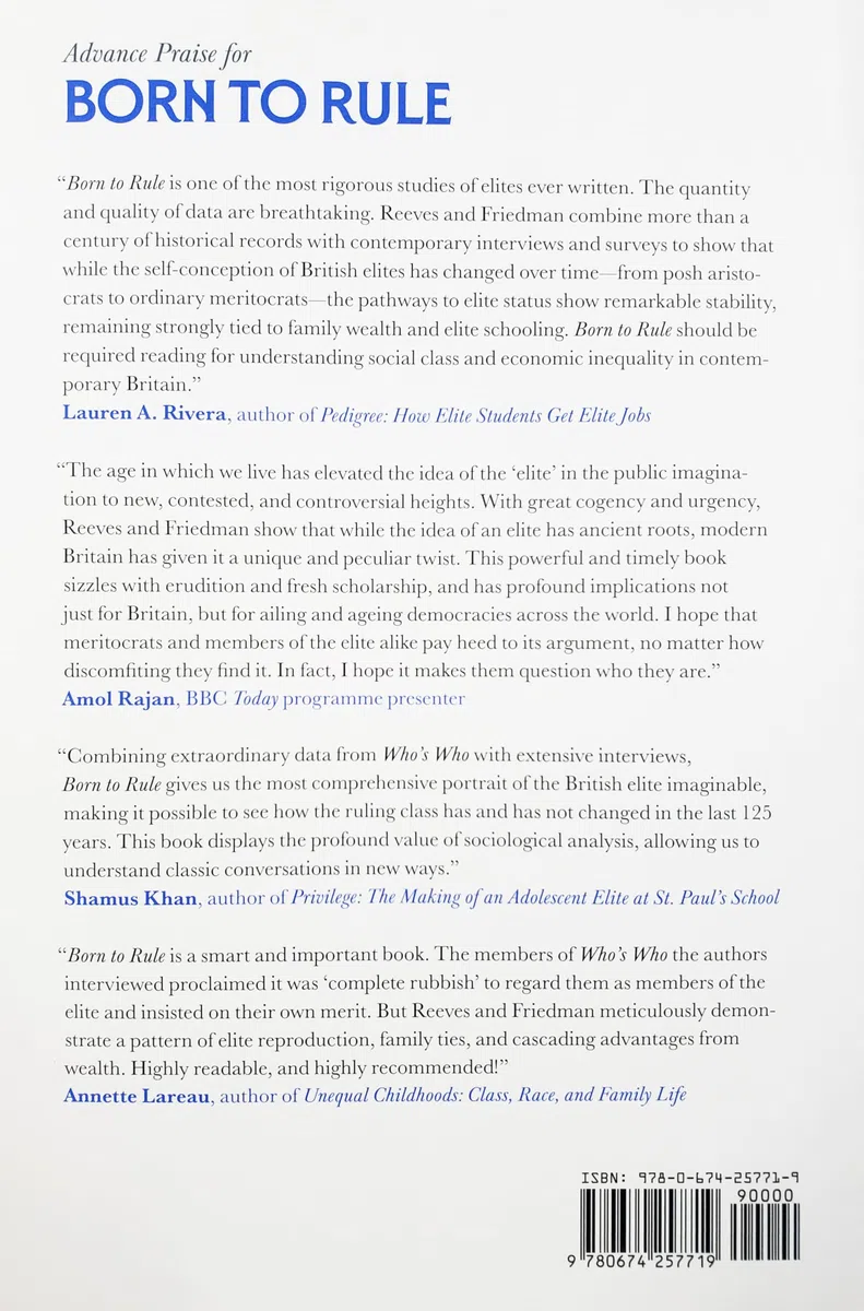 Born to Rule: The Making and Remaking of the British Elite