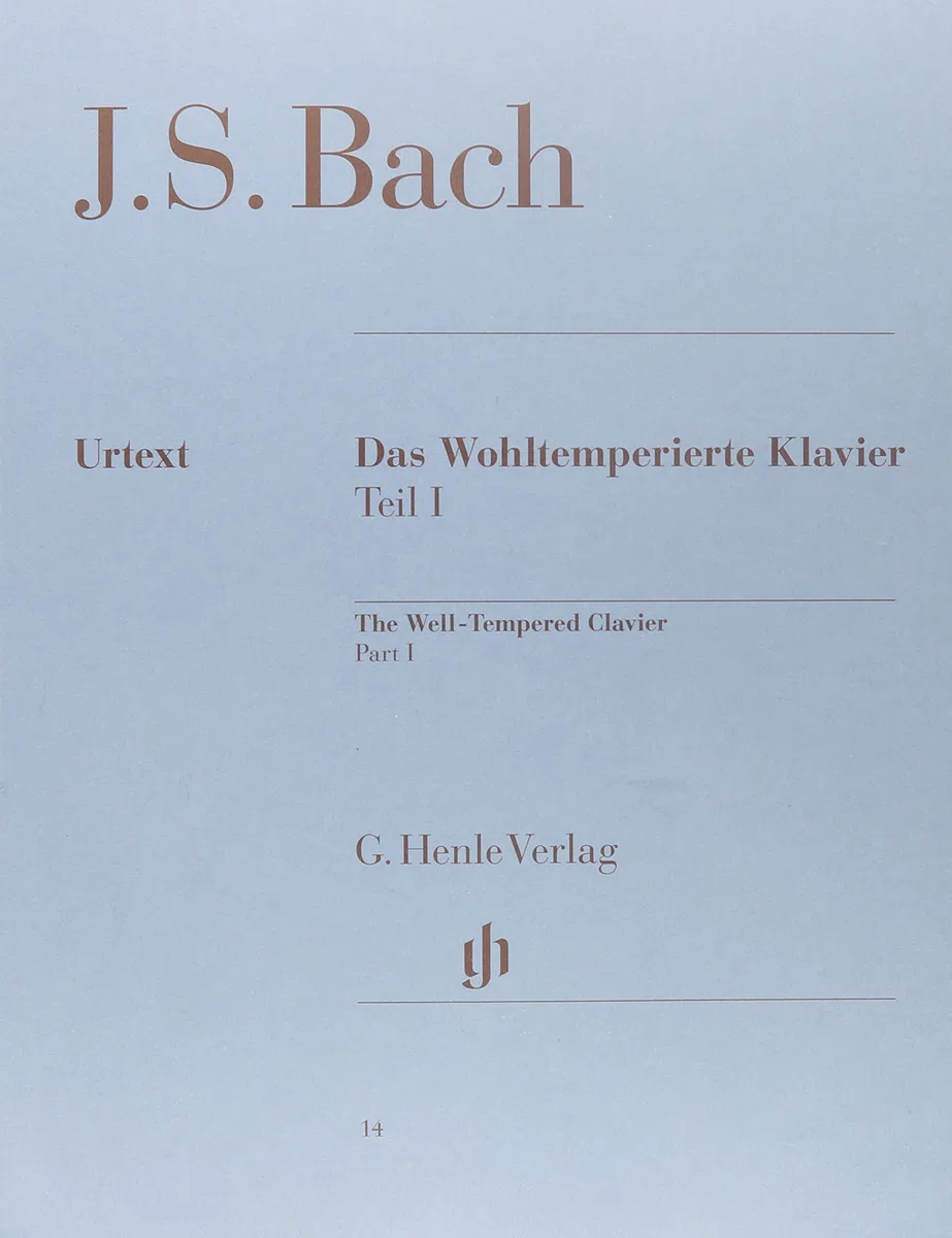 The Well-Tempered Clavier - Revised Edition Softcover Part I, BWV 846-869 by Henle Urtext Edition