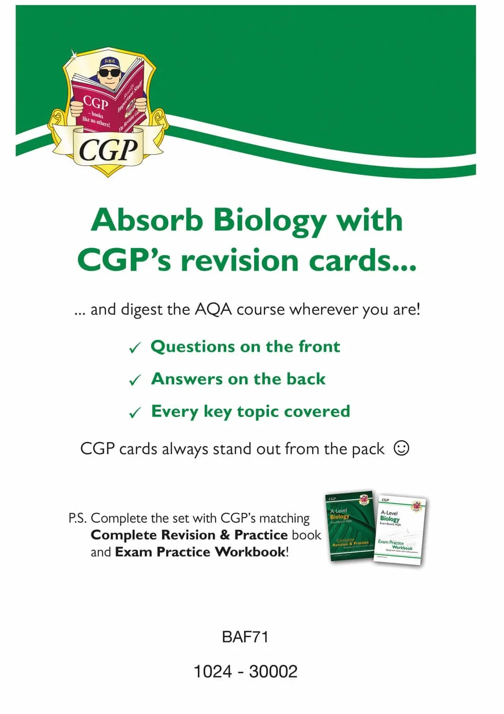 A-Level Biology AQA Revision Question Cards (CGP AQA A-Level Biology)